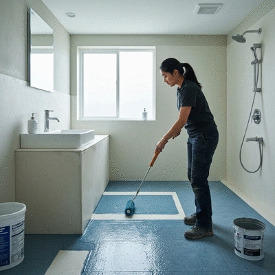 Waterproofing membrane application