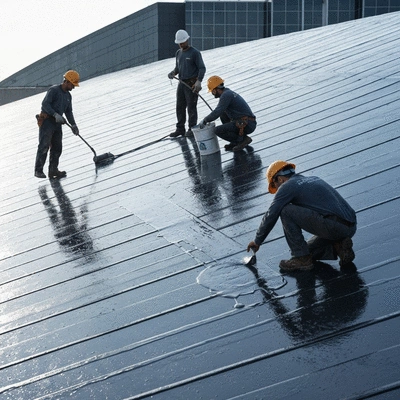 Commercial waterproofing application scenario