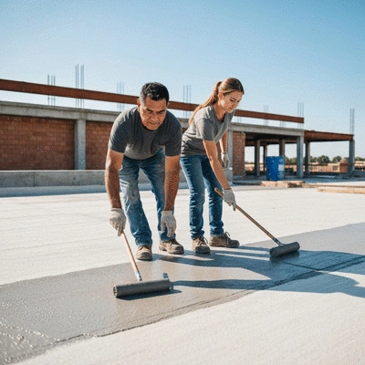 Lifestyle image of waterproofing installation