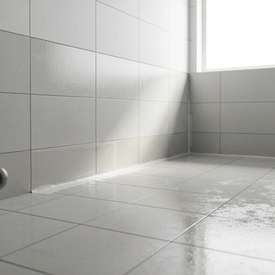 Image showing a waterproofing solution in progress