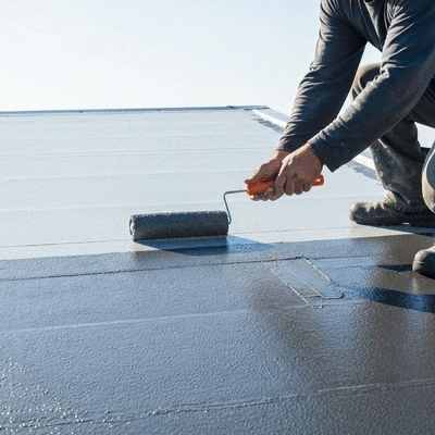 Roof waterproofing process