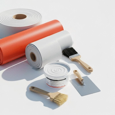 Waterproofing materials and tools