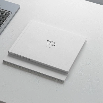 Digital guide or eBook mockup